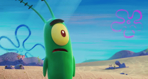 SpongeBob Character Standing on Beach