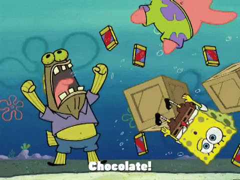 Spongebob Chocolate Fish Meme GIF