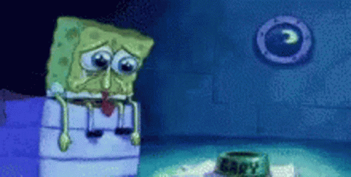 SpongeBob Crying in Dark Room