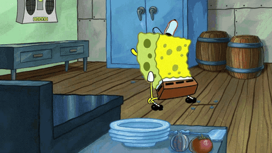 Spongebob Dancing In The Kitchen GIF