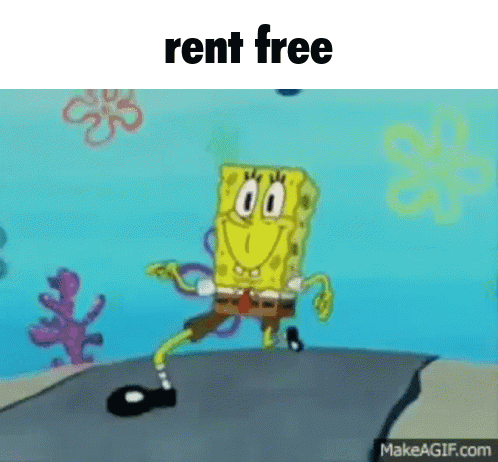 SpongeBob Dancing Rent Free GIF