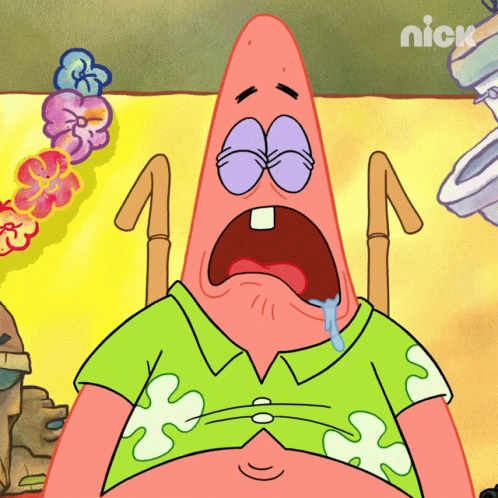 Spongebob Dousing Water On Patrick GIF