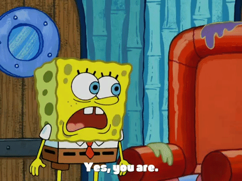 Spongebob Explaining Yes You Are GIF