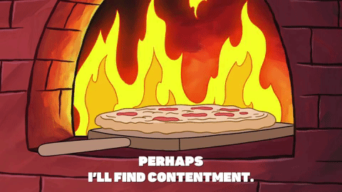 Spongebob Fire Pizza GIF