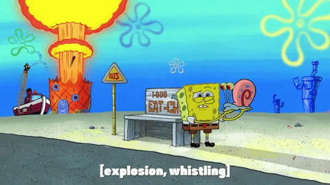 Spongebob Fire Second Bomb Chest GIF