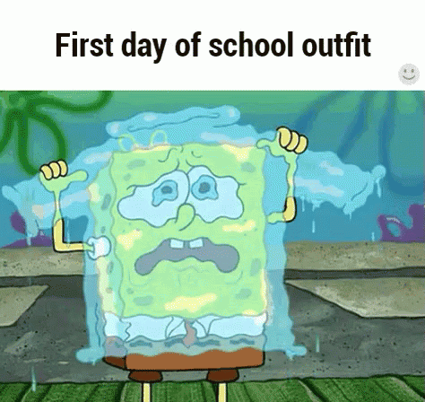 SpongeBob First Day of School Outfit