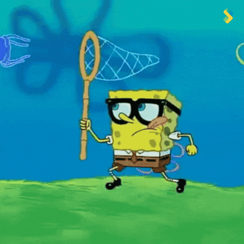 Spongebob Funny Falling GIF