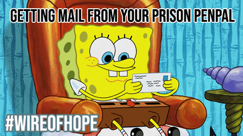 Spongebob Getting Mail From Your Prison Penpal GIF