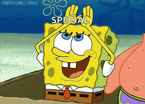 Spongebob Giving High Five Special GIF