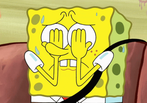 SpongeBob Hands on Face