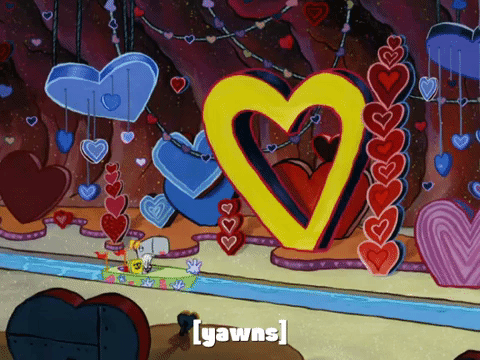 Spongebob Heart Tunnel GIF