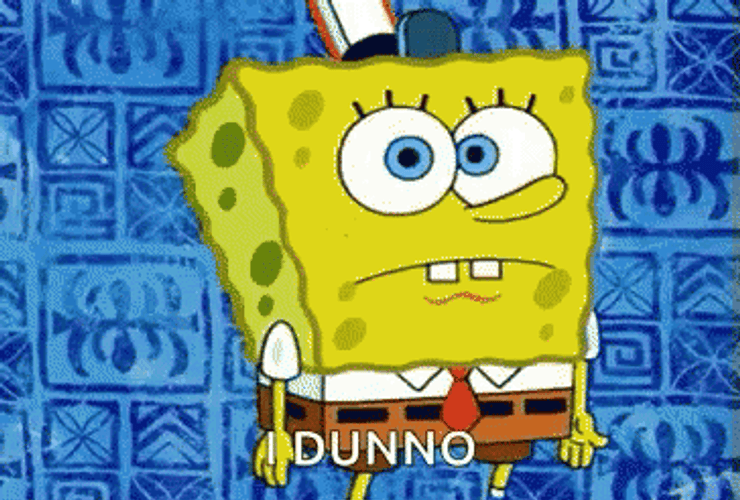 Spongebob I Dunno GIF