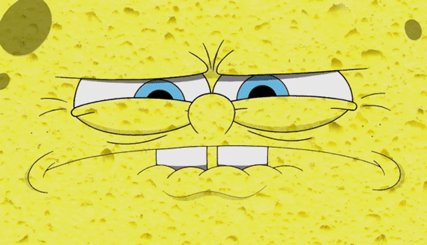 frustrated spongebob