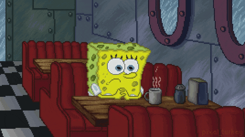Spongebob I Need It Thinking Sad Coffee GIF