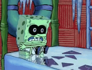 Spongebob Ice Shivering GIF