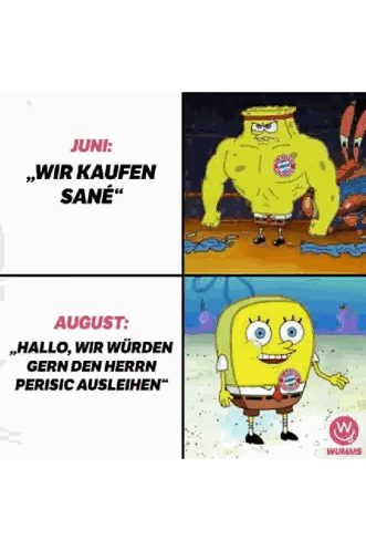 SpongeBob in Bayern Munich Shirt