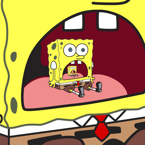 Spongebob In Big Awe Reaction GIF