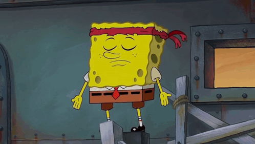 SpongeBob in Red Headband and Tie