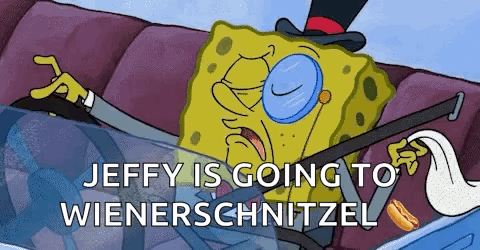 SpongeBob in Top Hat and Glasses