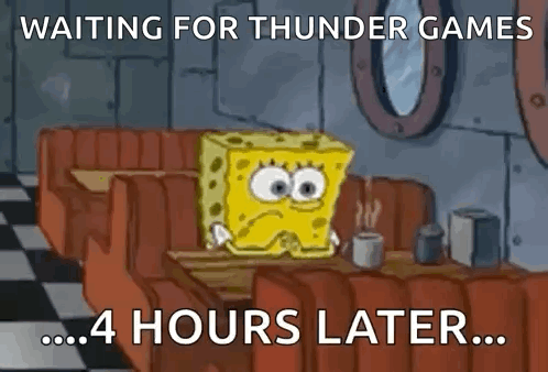 Spongebob Is Sitting At A Diner Table With A Cup Of Coffee . GIF