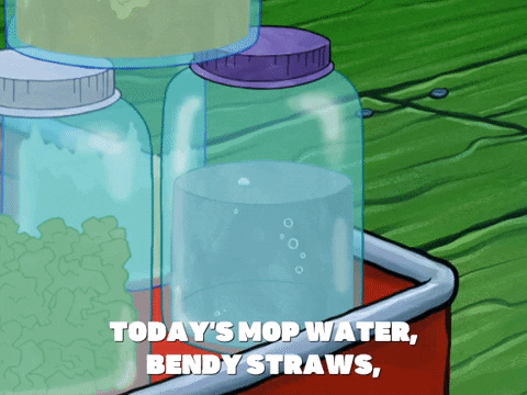 Spongebob Jarred Mop Water GIF