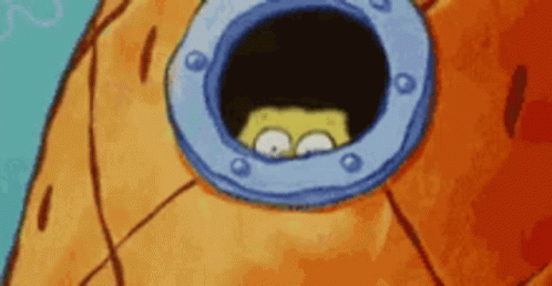 SpongeBob Looking Out of Pineapple