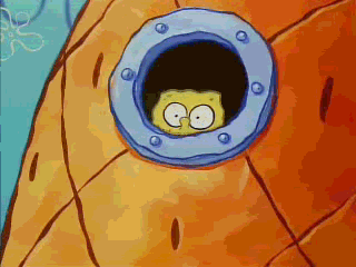 SpongeBob Looking Out of Pineapple