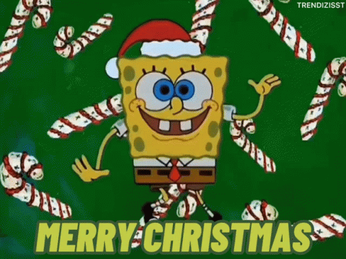 Spongebob Merry Christmas Meme GIF