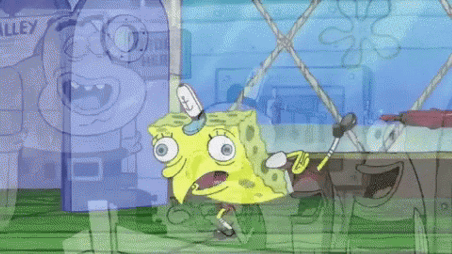 Spongebob Mocking Fading  GIF