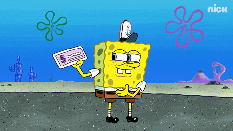 Spongebob Money Bounce It GIF