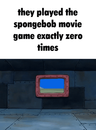 Spongebob Movie Game Exactly Zero Times GIF