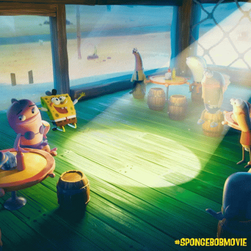 Spongebob Movie Spotlight GIF