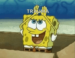 Spongebob Moving Rainbow Trauma GIF