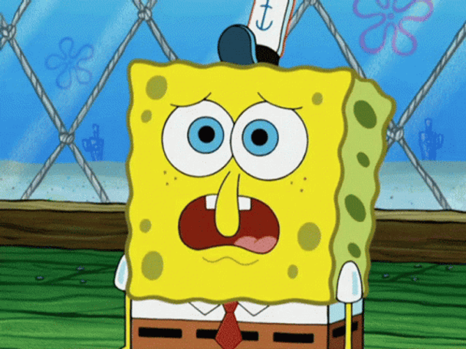 SpongeBob Not Like This Moment GIF