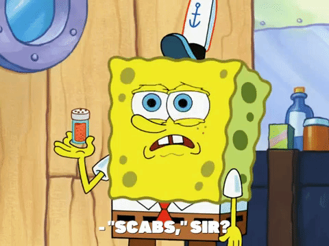 Spongebob Offers Scabs Sir GIF