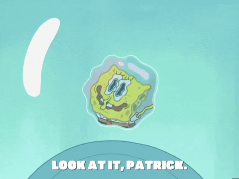 Spongebob On The Floaties GIF