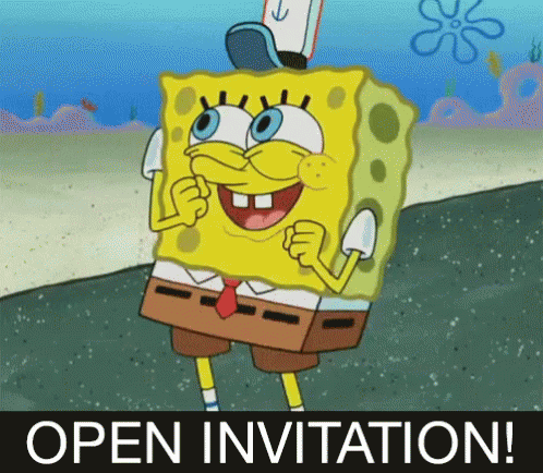 SpongeBob Open Invitation