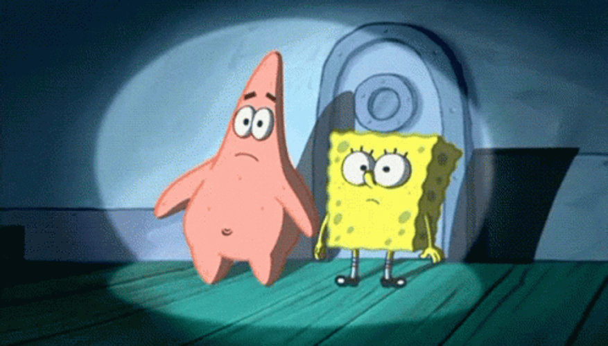 Spongebob Patrick Caught Naked GIF