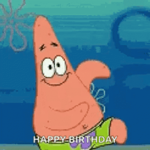 Spongebob Patrick Dance Happy Birthday GIF