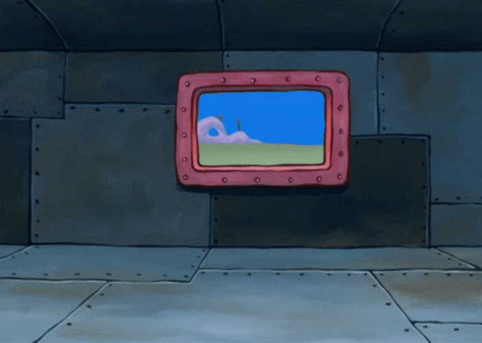 SpongeBob Patrick Running Terrified GIF