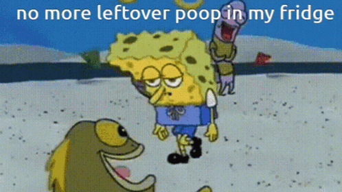 Spongebob Poop In Fridge Meme GIF