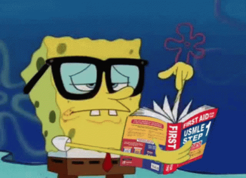 Spongebob Reading First Aid USMLE Step 1