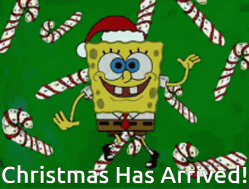 Spongebob Santa Hat Christmas Has Arrived