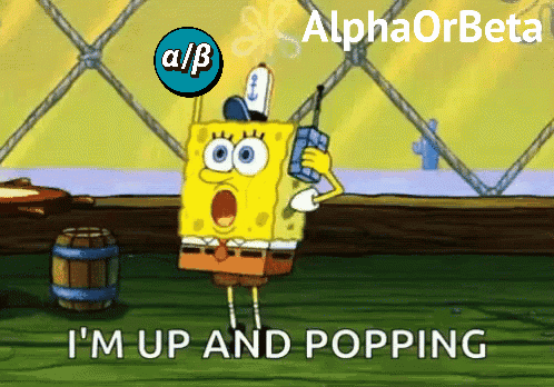 SpongeBob Saying Im Up and Popping on Phone