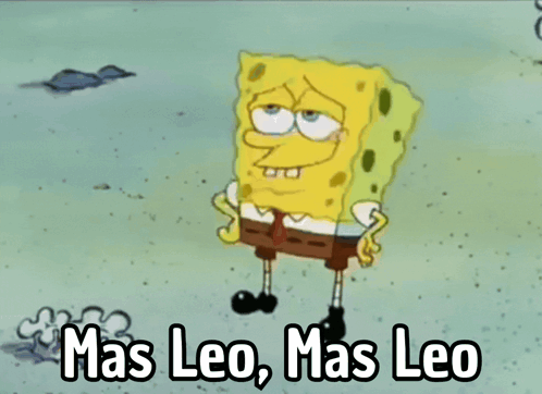 SpongeBob Saying Mas Leo GIF