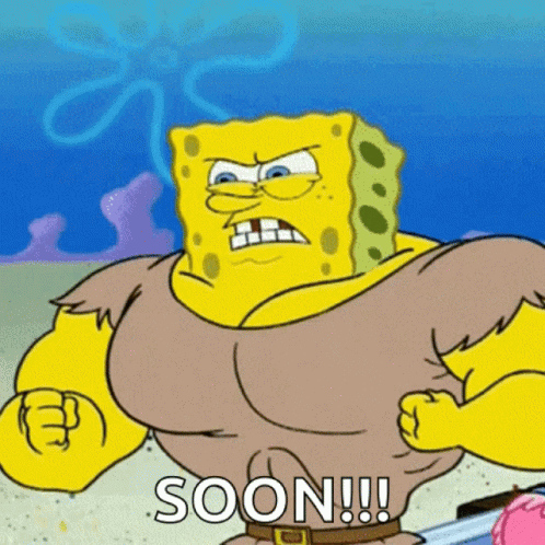 Spongebob Saying Soon With Sword