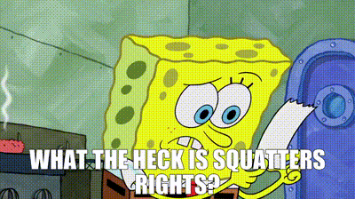SpongeBob Saying What The Heck Is Squatters Rights
