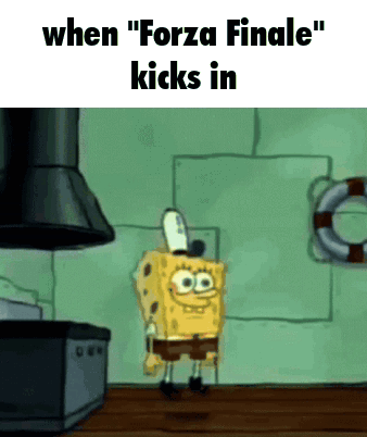 SpongeBob Saying When Forza Finale Kicks In GIF