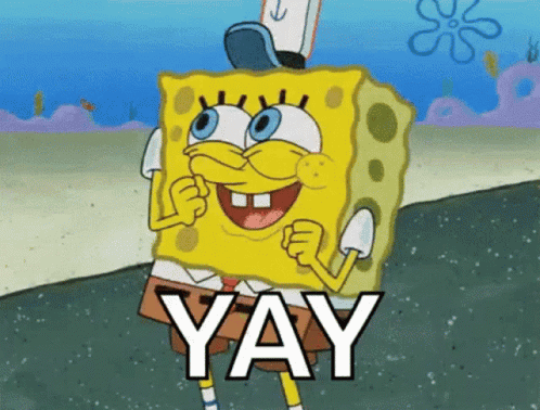 SpongeBob Saying Yay