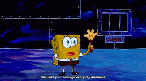 SpongeBob Says This Isn't Your Average Darkness